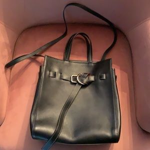 Little Liffner black leather crossbody bag